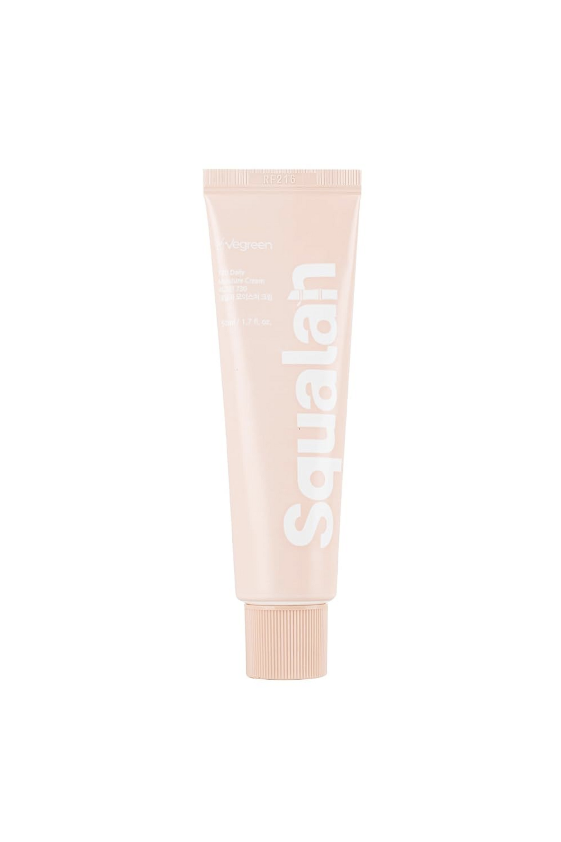 Vegreen's 730 Daily Moisture Cream pink tube against a white background