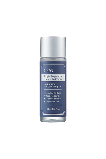 Klairs Supple Preparation Unscented Toner - 30ml mini size