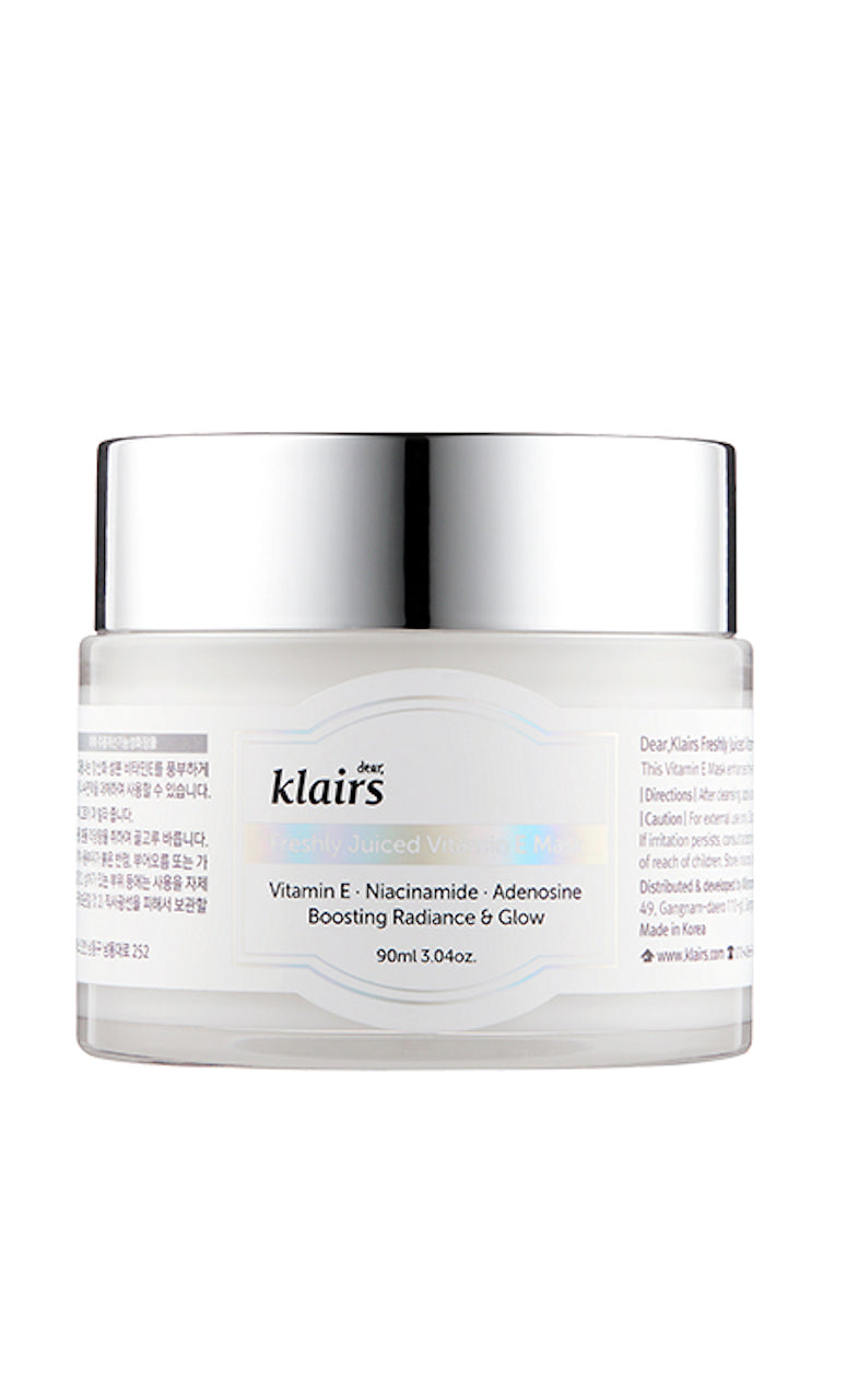 Klairs Freshly Juiced Vitamin E Mask, 90ml white background.