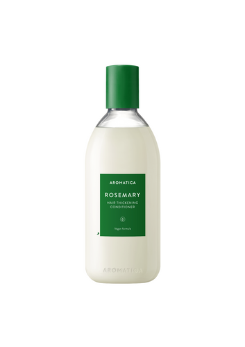 Aromatica's Rosemary Hair Thickening Conditioner 400ml standing against a white background.