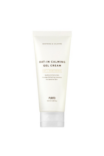 Purito's Oat-in Gel Calming Cream against a white background. Available for purchase at Sinless Skincare.